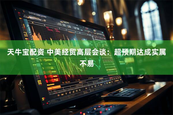 天牛宝配资 中美经贸高层会谈：超预期达成实属不易